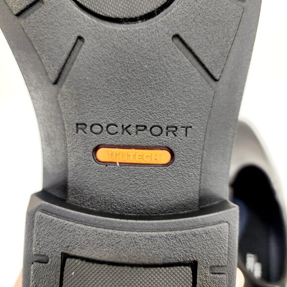 ROCKPORT Charles Road Plain toe Dress Shoes Men's Size US 13 Black New - Picture 4 of 15